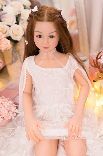 WAXDOLL ラブドール  108cm バスト平 #mimi シリコン製頭部+TPEボディ 睫毛と眉毛植毛加工