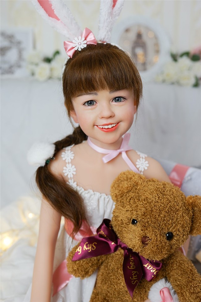 WAXDOLL ラブドール  108cm バスト平 Cherryヘッド シリコン製頭部+TPEボディ 睫毛と眉毛植毛加工