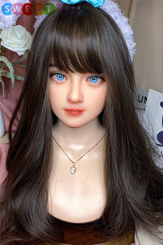 My Loli Waifu B3 頭部単品 TPE製 かわいいリアルドール 青い魅惑の瞳 M16ボルト採用 125-140CM身長適用 職人メイクが選べる