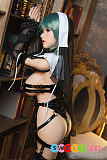 WAXDOLL ラブドール 143cm Hカップ #GE57Z-3 リアルメイク付き シリコン製