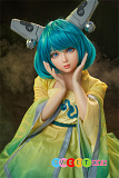 AXB Doll A87 ラブドール 新型120cm 貧乳 掲載画像のボディはリアルメイク付き シリコン製頭部+TPEボディ