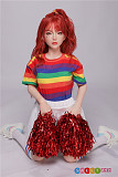 【掲載画像はフルシリコン材質】DOM DOLL  ラブドール 130cm Aカップ 貧乳リアルドール D3ヘッド ヘッド及びボディー材質選択可能 カスタマイズ可