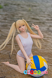 WAXDOLL ミニー等身大ラブドール縮小版 85cm バスト平 GE05ヘッド フルシリコン製ダッチワイフ DOAマリー・ローズ