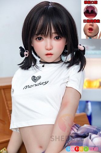 SHEDOLL ラブドール 140cm Aカップ 洛小乙 リアルドール シリコンヘッド+tpeボディ