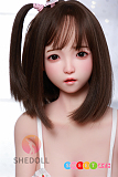 SHEDOLL ラブドール 148cm 普乳 洛小乙 リアルドール 掲載画像はシリコンヘッド+TPEボディ