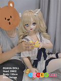 Guavadollビニールヘッド+TPEボディ アニメラブドール 150cm Dカップ DM02 掲載画像はカスタム3Ｄ口