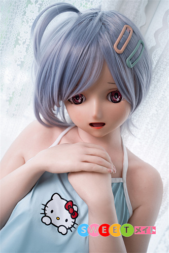 Real Girl D工場製 #1 アニメ 貧乳 ブルー髪 ラブドール 148cm 口開閉機能 模擬口腔無料 シリコン製