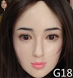 WAXDOLL #GB58ラブドールヘッド フルシリコン製