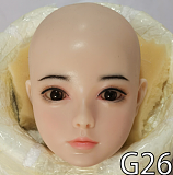 WAXDOLL #G06ラブドールヘッド フルシリコン製