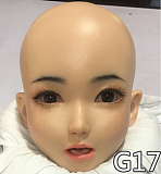 WAXDOLL #G06ラブドールヘッド フルシリコン製