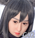 WAXDOLL #GD14Rラブドールヘッド フルシリコン製