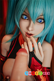 Orange In #542 Cカップ 158cm-C 緑髪キャラクター ラブドール コスプレ姿 エロ ドール フルシリコン製