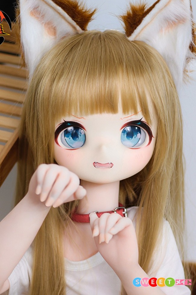 魔族人形 黄豆狐 MOZU DOLL アニメラブドール 121cm 可愛いドール ビニール頭部+TPEボディ