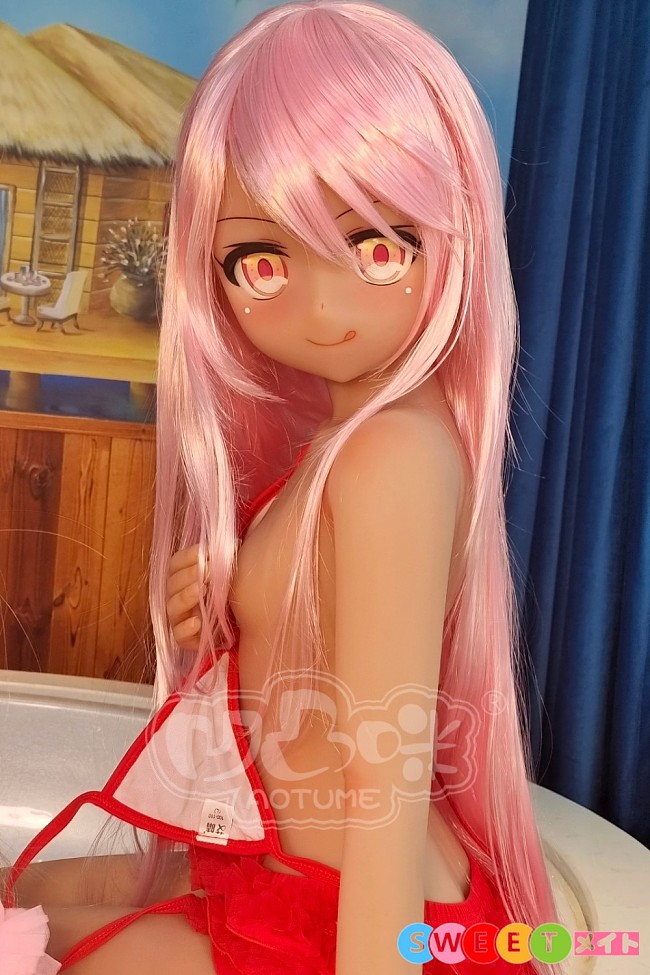 Aotume Doll #98 小黑 アニメラブドール 135cm AAカップ 細身タイプ TPE製 褐色肌 等身大リアルドール 【掲載画像のボディは既に生産終了】