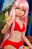 Aotume Doll #98 小黑 アニメラブドール 135cm AAカップ 細身タイプ TPE製 褐色肌 等身大リアルドール 【掲載画像のボディは既に生産終了】