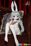 可愛いコスプレ風ラブドール セックス 85cm 魔族人形 MOZU DOLL アニメ 白兔 小型