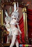 リアル可愛い系 アニメ系 バニー 銀髪白兔 85cm 軽量 エロドール