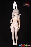 可愛いバニー造形 85cm 貧乳 ダッチワイフ mozu 白兔