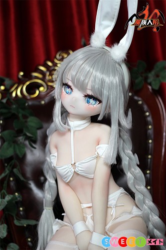 魔族人形 MOZU DOLL アニメ 白兔 小型ラブドール 85cm Aカップ ミニドール ビニール頭部+TPEボディ