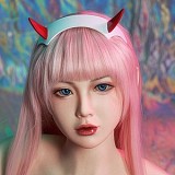 ZELEX ラブドール ヘッド単体 頭部のみ 口開閉機能選択可能 シリコン製