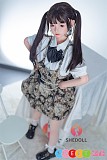 SHEDOLL 清純なラブドール 148cm Dカップ 小芙(XiaoFu) 2.0 ヘッド 学生リアルドール 掲載画像はフルシリコン製