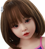 WAXDOLL ロり系ラブドール 新型 106cm バスト平 #GB22-1 ヘッド フルシリコン製 小柄なリアルドール リアルメイク付き