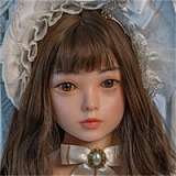WAXDOLL ロり系ラブドール 新型 106cm バスト平 #GB22-1 ヘッド フルシリコン製 小柄なリアルドール リアルメイク付き