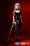 Qita Doll 金妮 シームレス 165cm Eカップ 小恶魔コスプレ 巨乳 等身大 リアル ドール シリコン製 口開閉機能＆髪の毛の植毛付き
