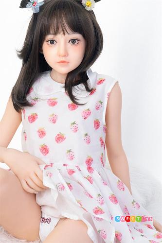 My Loli Waifu 萌愛Moa いちごドレスの美少女 エロドール 138cm AAカップ シリコンヘッド+TPEボディ