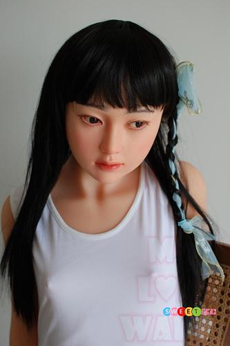 My Loli Waifu 明莉akiri シリコンヘッド+TPEボディ 長い黒髪ラブドール 145cm Aカップ