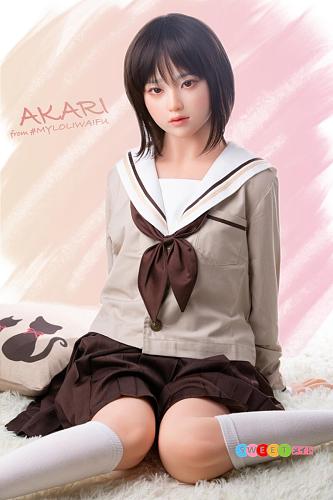 My Loli Waifu 明莉akiri 童顔の萌え系高校生ダッチワイフ 145cm Aカップ シリコンヘッド+TPEボディ 貧乳lovedoll