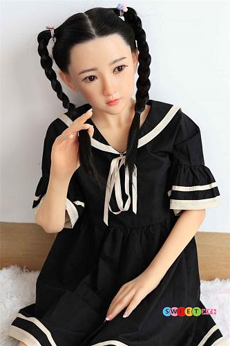 My Loli Waifu 莉央RIO ツインテールの元気な女の子 リアルドール 138cm AAカップ 貧乳エロ人形 シリコンヘッド+TPEボディ