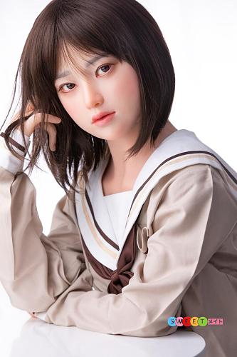 My Loli Waifu 明莉akiri 童顔の萌え系高校生ダッチワイフ 145cm Aカップ シリコンヘッド+TPEボディ 貧乳lovedoll
