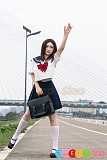 Top Sino Doll 爆撃機 アートワークカスタム版 T33 米糕 JK制服 セックス人形 155cm Hカップ ACE Soft フルシリコン製 ラブドール