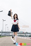 Top Sino Doll 爆撃機 アートワークカスタム版 T33 米糕 JK制服 セックス人形 155cm Hカップ ACE Soft フルシリコン製 ラブドール