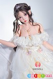 SHEDOLL お姫様 ラブドール 最新作ボディ 145cm Gカップ 洛小乙2.0 (LuoXiaoyi) BJDメイク プリンセス 等身大リアルドール 掲載画像はシリコンヘッド＋TPEボディ