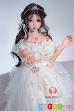 SHEDOLL お姫様 ラブドール 最新作ボディ 145cm Gカップ 洛小乙2.0 (LuoXiaoyi) BJDメイク プリンセス 等身大リアルドール 掲載画像はシリコンヘッド＋TPEボディ