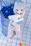 WM Doll アニメラブドール 140cm Bカップ Y012ヘッド【ソフトビニール製ヘッド+シリコン製ボディ】アイドル 等身大リアルドール
