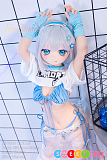 WM Doll アニメラブドール 140cm Bカップ Y012ヘッド【ソフトビニール製ヘッド+シリコン製ボディ】アイドル 等身大リアルドール