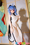 Mini Doll 甘羽 可愛い ミニラブドール 60cm 普乳 シリコンボディ セックス可能 チャイナドレス ボディ選択可 リアルドール