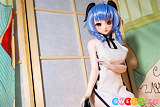 Mini Doll 甘羽 可愛い ミニラブドール 60cm 普乳 シリコンボディ セックス可能 チャイナドレス ボディ選択可 リアルドール
