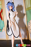 Mini Doll 甘羽 可愛い ミニラブドール 60cm 普乳 シリコンボディ セックス可能 チャイナドレス ボディ選択可 リアルドール