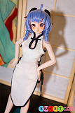 Mini Doll 甘羽 可愛い ミニラブドール 60cm 普乳 シリコンボディ セックス可能 チャイナドレス ボディ選択可 リアルドール