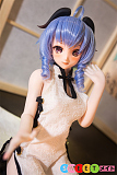 Mini Doll 甘羽 可愛い ミニラブドール 60cm 普乳 シリコンボディ セックス可能 チャイナドレス ボディ選択可 リアルドール