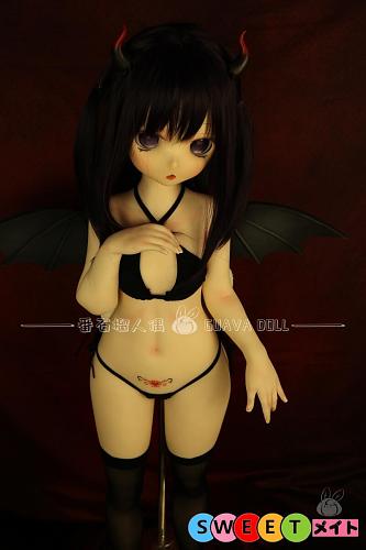 Guavadoll 小恶魔 ソフトビニールヘッド+TPEボディ 可愛いアニメセックスドール 136cm AAカップ