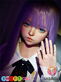SHEDOLL ラブドール 148cm Dカップ 朵朵2.0ちゃん シリコンヘッド TPEボディ 等身大リアルドール【掲載画像は模擬口腔＋オーラル機能＋顎関節ありの軟質ヘッド】