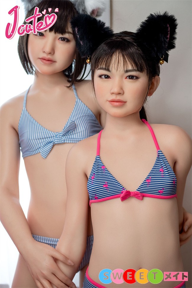 J-cute 133cm 貧乳 AGD07唯&AGD08 美郁 149cm 貧乳 妹系リアルドール フルシリコン製