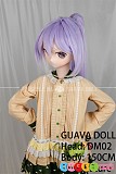 Guavadoll アニメセックスドール 150cm Aカップ DM02 ビニールヘッド TPEボディ