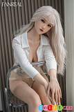 FANREAL Yao リアルラブドール 最新作 162cm Cカップ 白髪 等身大ダッチワイフ フルシリコン製