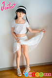 J-cute 137cm 貧乳 AGD19萌咲 ダッチワイフ 髪の毛の植毛 フルシリコン製